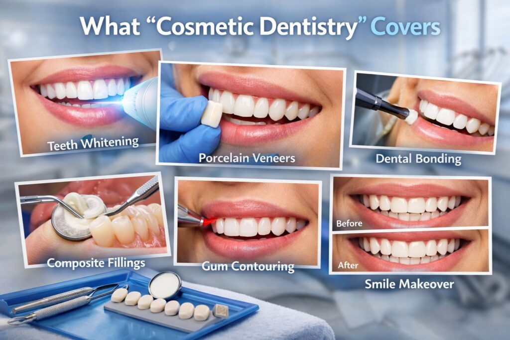 what cosmetic dentistry covers